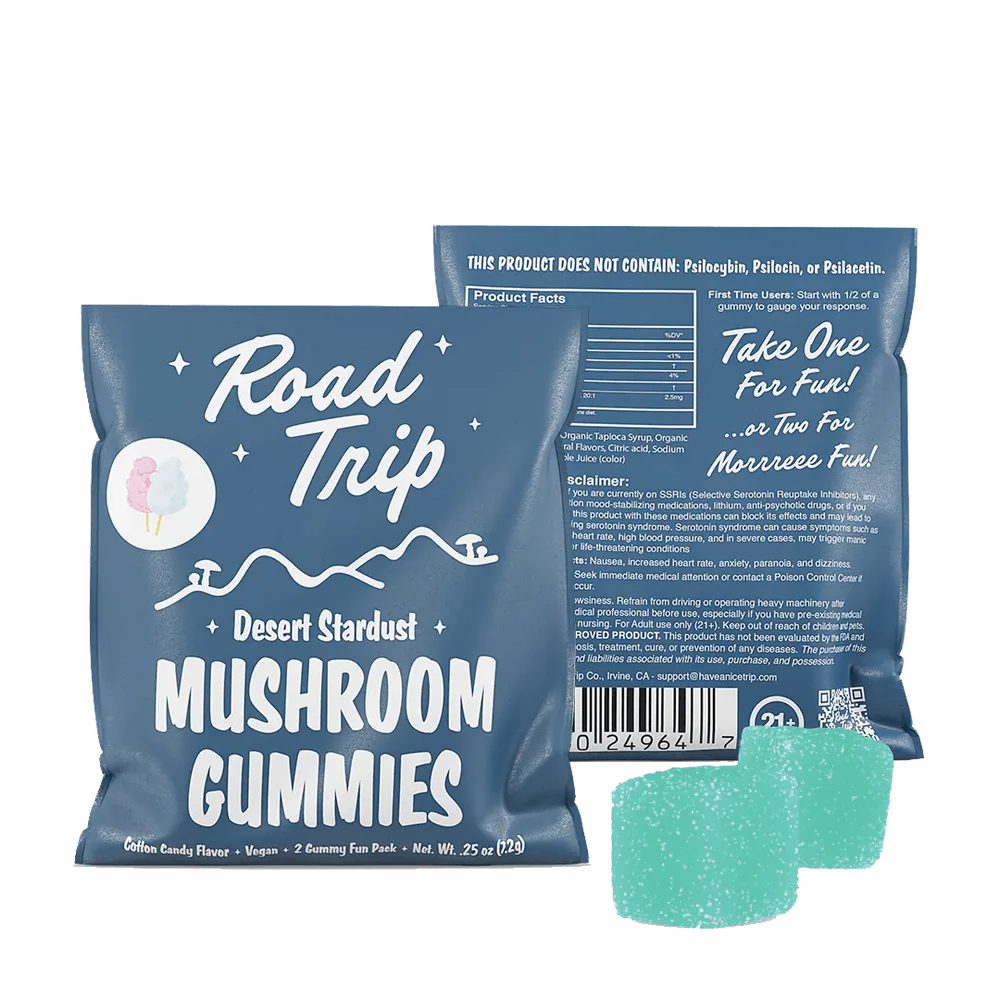 Road Trip Mushrom Gummies 2 Pack