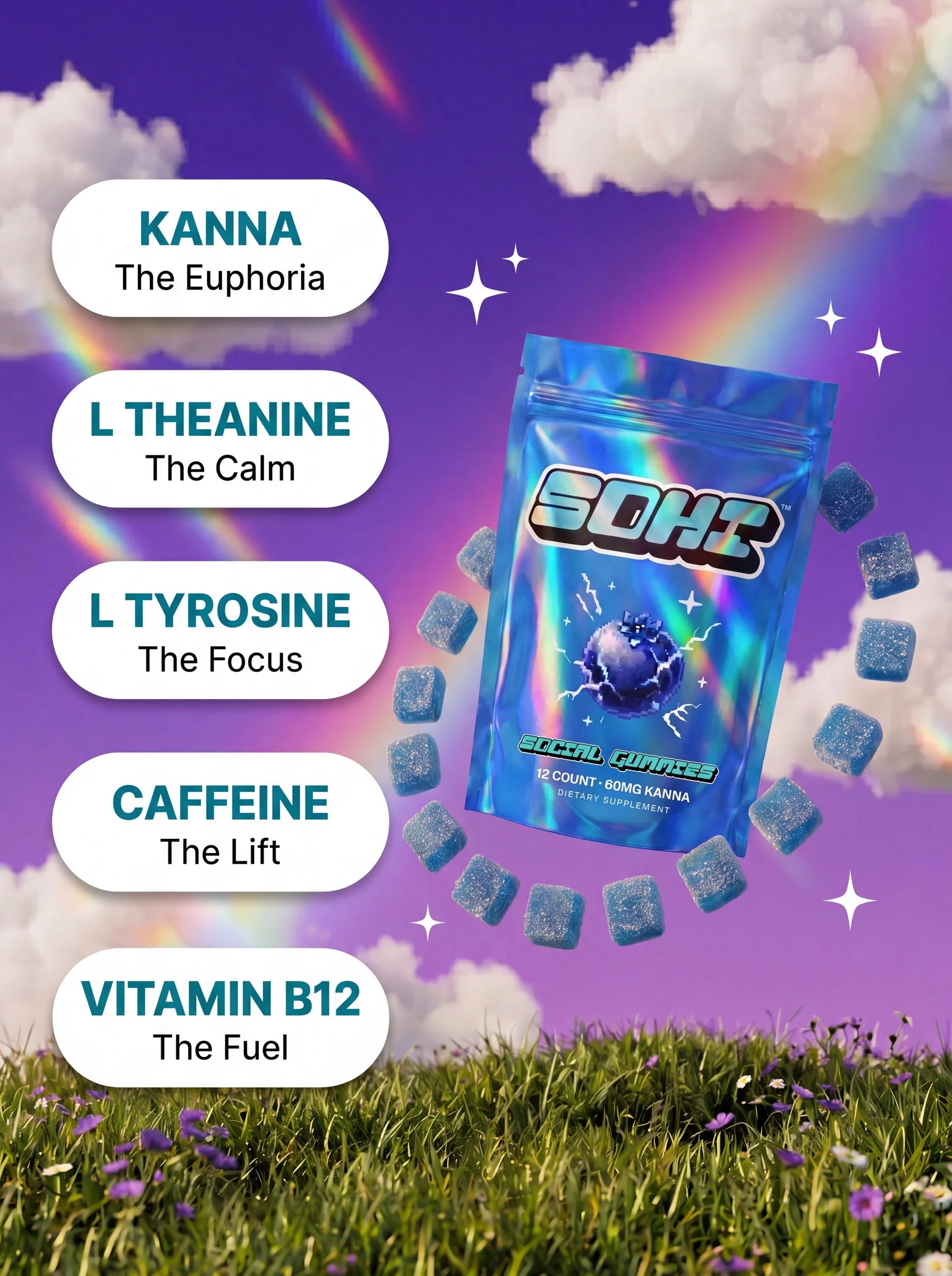 Social Gummies 720mg
