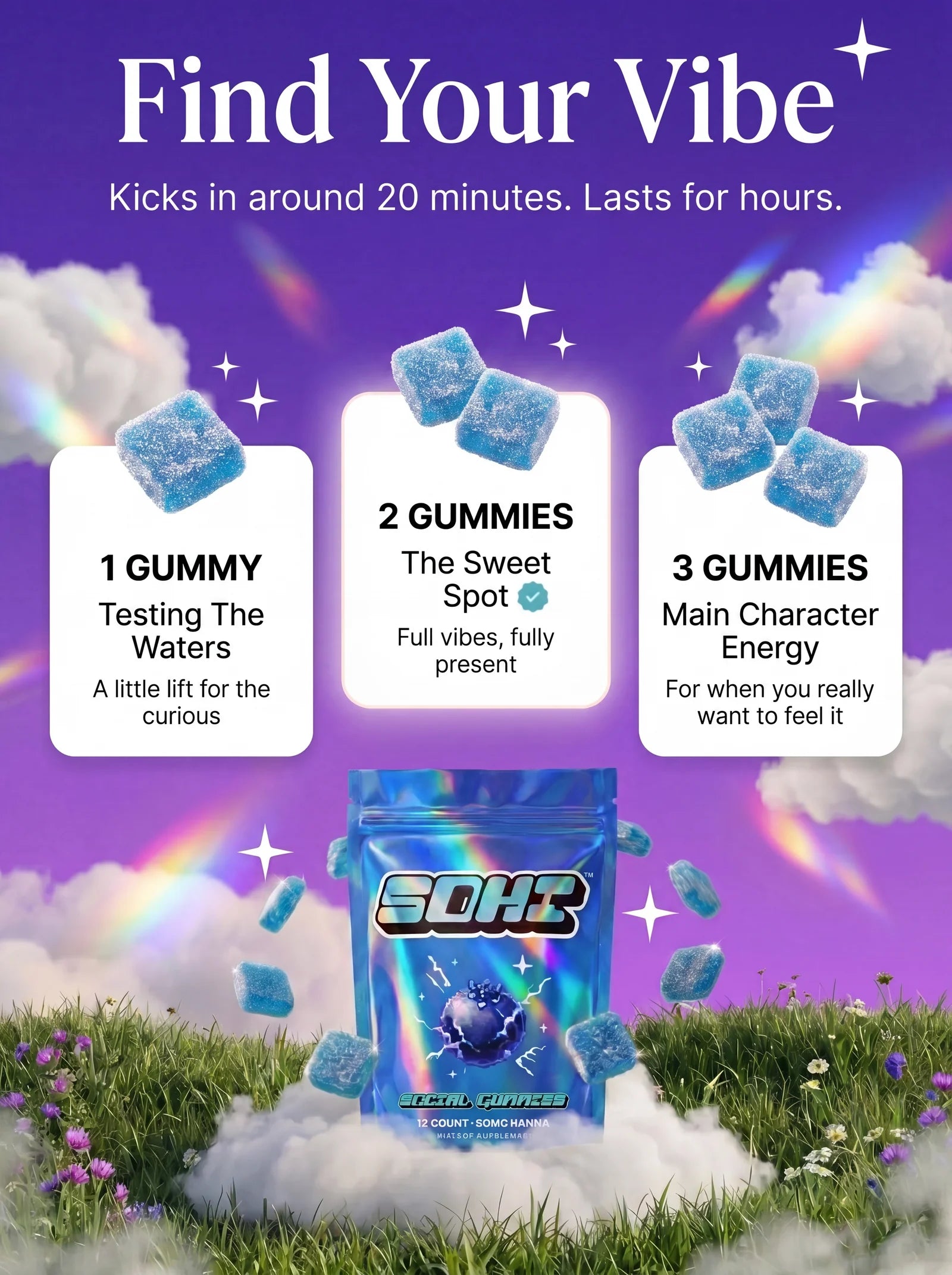 Social Gummies 720mg