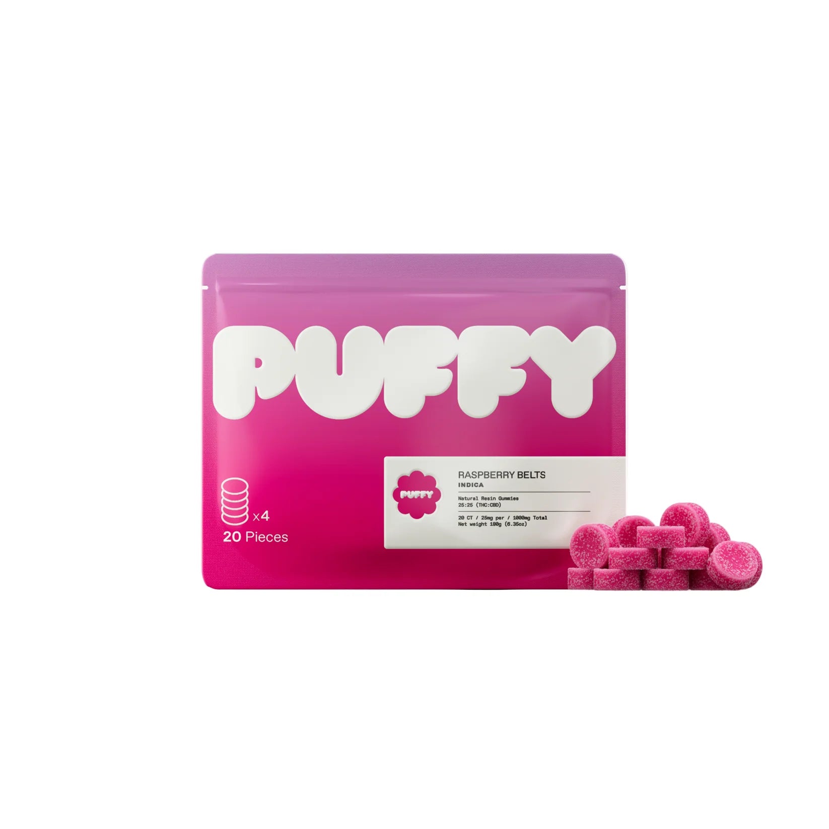 PUFFY Natural Resin Gummies | 500 mg