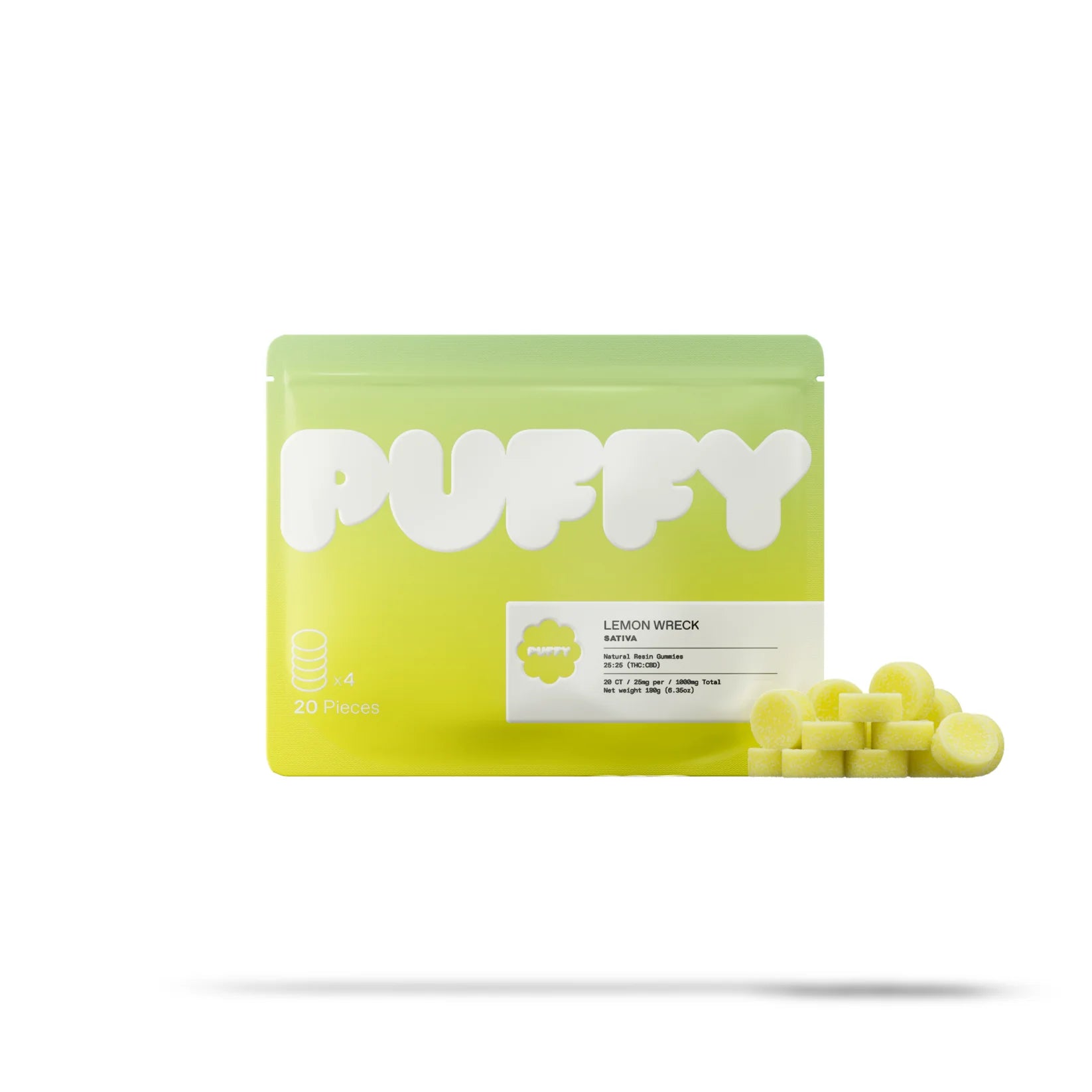 PUFFY Natural Resin Gummies | 500 mg