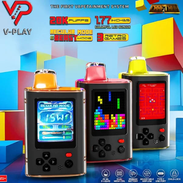 GAMING VAPE V-Play 20K PUFF Disposable Vape 25mL
