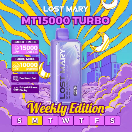 Lost Mary MT15000 Turbo Weekly Edition Disposable – 15000 Puffs