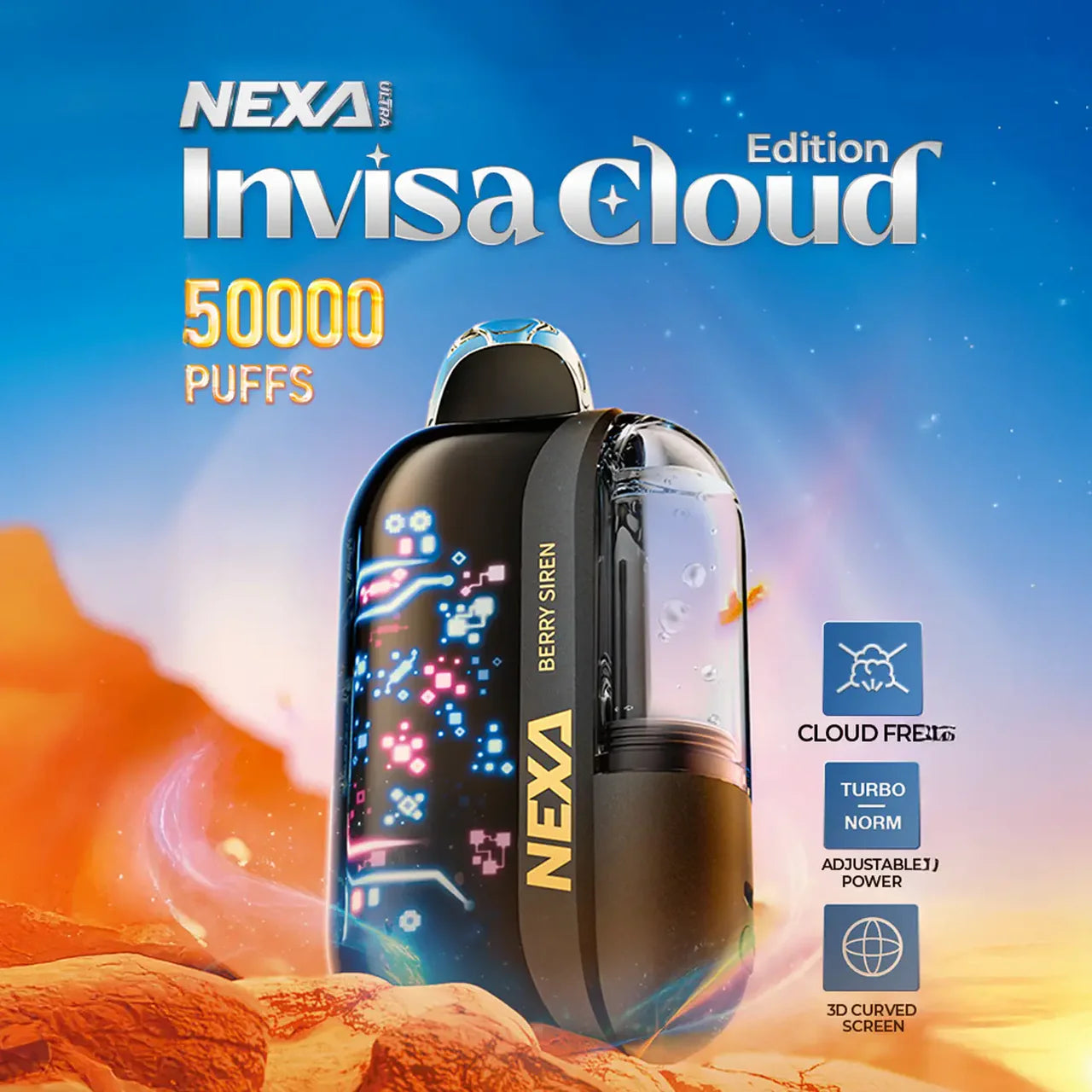 Nexa Ultra 50,000 puff InvisaCloud Edition