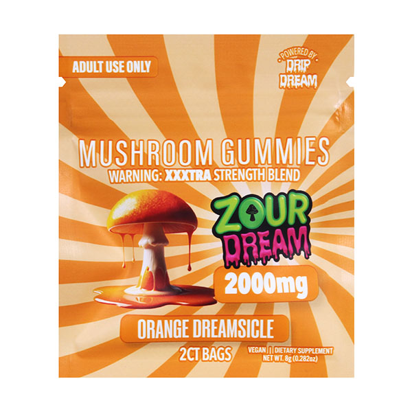 Zour x Dream Mushrom Gummies | (2ct) 2000 mg