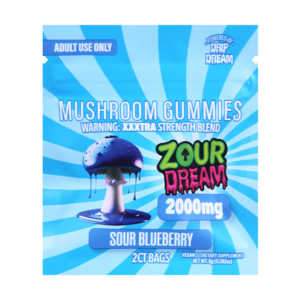Zour x Dream Mushrom Gummies | (2ct) 2000 mg